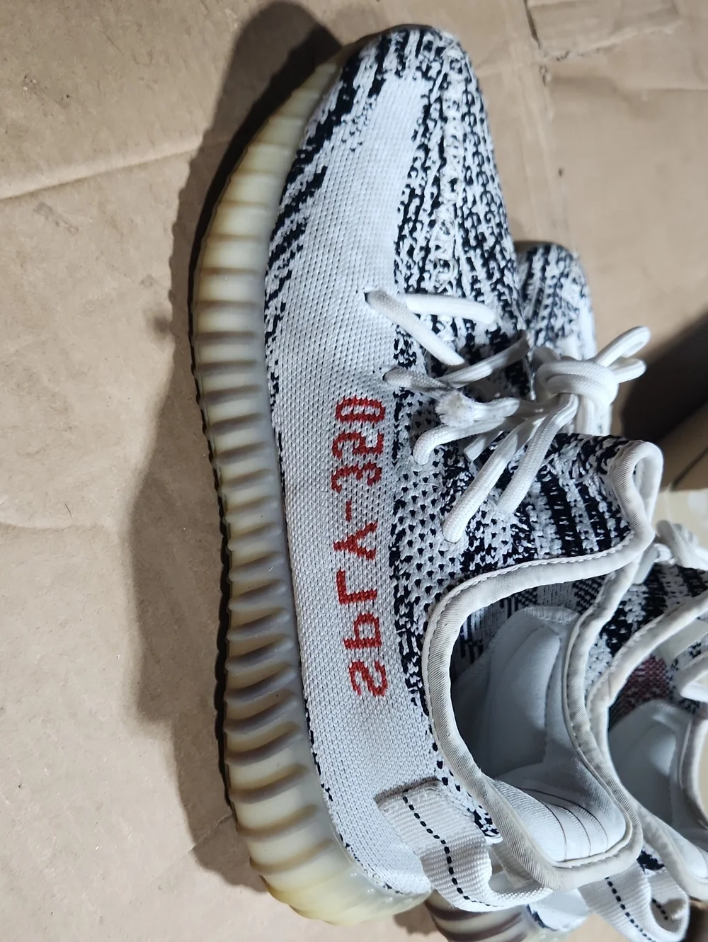 Yeezy Boost 350 V2 Zebra White Black with Red Stripe